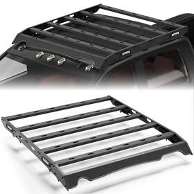Rr-r101-ul Pofenze For 2010-2018 Ram 2500 Crew Cab Roof Rack Crossbars Cargo Basket Luggage Carrier