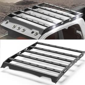 Rr-r101-xr Pofenze 800lbs Roof Rack Cargo Luggage Carrier For 2010-2018 Ram 2500 Crew Cab