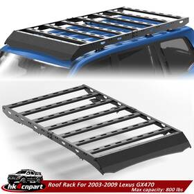 Rr-t107-hk Pofenze Heavy Duty 800lbs Roof Rack Cargo Basket Luggage Carrier For Lexus Gx470 2003-09