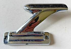 01278 Pontiac 1963 1964 Wagon Roof Luggage Rack Chrome Bracket Lf Rr