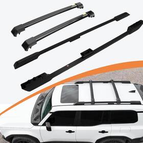 Lc250 Posris 795958904981 Roof Rack Side Rails Cross Bars For 2024-25 Toyota Land Crusier Prado J250