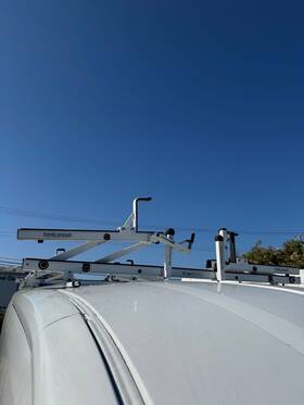 02p755kp Promaster City Aluminum Side Access Rotation Rack Both Sides