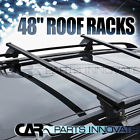 Rack Luggage Bar Roof Cross Steel 48 Cargo Rail Top Stainless Black Adjustable