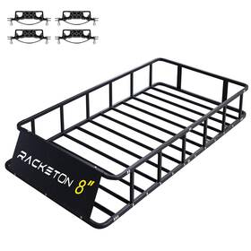 Rck-74-39-8 Racketon 74 Inch X39 X8 Roof Cargo Rack For Suv Car Trucks Heavy Duty