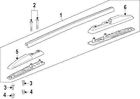 20888390 Rail Support Luggage Rack Carrier-rear Acadia Gmc Roof