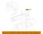 6349460050a0 Rail Luggage Lexus Left Rack Carrier- Cover Roof Toyota Oem