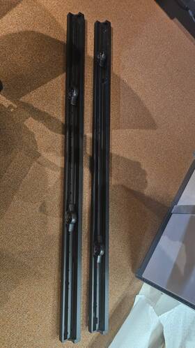 82215819ab Ram 2019-2023 1500 Bed Rail Cargo System Pair -black Textured