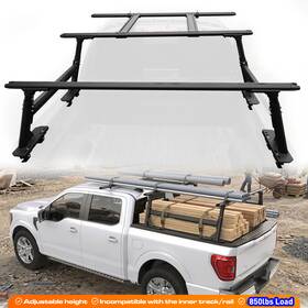 C1998v04 Re Motors Adjustable Extended Truck Ladder Rack Cargo Bars For F150/ram/silverado/sierra