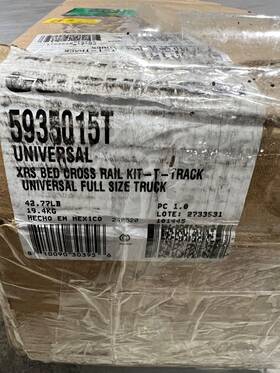 5935015t Realtruck Go Rhino Xrs Cross Bars With Tonneau Cover T-slot Tracks