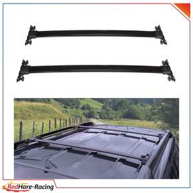 R10684ed582hare Redhare For 08-13 Toyota Highlander Luggage Carrier Bar Luggae Aluminum Black Alloy