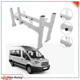 Redhare R10984ed900hare Crossbar For Chevy Express Van 2 Bar Roof Rack Steel White Waterproof
