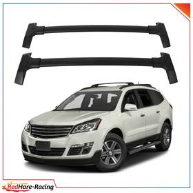 R11875ed281hare Redhare Black Roof Rack Cross Bar Luggage Cargo Carrier For 2009-2017 Chevrolet Traverse