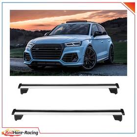 R16084ed823hare Redhare Usa For Audi Q5 Sq5 13-14 Black Roof Rack Cross Bar 2pcs Aluminum Luggage
