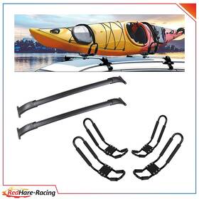 R83384ed280hare Redhare For 15-20 Cadillac /chevrolet /gmc Kayak Luggage Bar Black Roof Rack Carrier