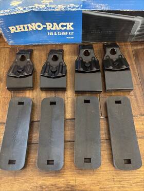 Dk467 Rhino Rack 2500 Roof Pad And Clamp Pads Clamps As Pictured