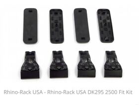 Dk295 Rhino-rack 2500 Set Of 4 Black Roof Rack Pads And Clamps