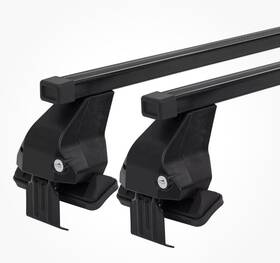 Rhino-rack 683828078059 Smooth Roof Racks Cross Bars Carrier For Toyota Corolla 2006-2012 Sedan Black 2x