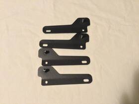 Ca1282 Rhino-rack 4-rhino-rack Rjkb1 Bracket Fixture Plates 07-18 Jeep Wrangler Jk 4dr