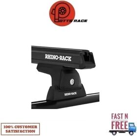 Ja8131 Rhino Rack Heavy Duty Trackmount Black 2 Bar Roof For 07-20 Tundra 4dr