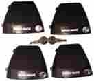 Rlk-lock-4 Rhino Rack Aero Locking End Caps Bar Set Of 4