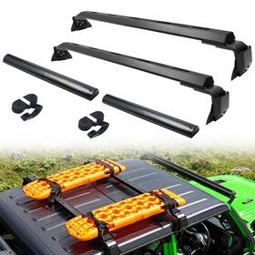 Ateacb020 Road Beast Ateacb020/5 Roof Rack Cross Bar Cargo Carrier For 2007-2025 Jeep Wrangler Jk Jl&gladiator Jt