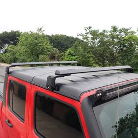 Ateacb020 Road Beast Ateacb020/6 2pcs Roof Rack Cross Bar 200lbs For 2007-2026 Jeep Wrangler Jk Jl Jt Adjustable
