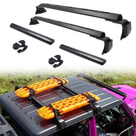 Ateacb020-roa1 Road Beast 2pcs Top Roof Rack Cross Bars For 2007-2025 Jeep Wrangler Jk Jl Jt Cargo Carrier