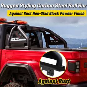 Atearbc01 Road Beast Atearbc01/2 Roll Sport Bar Adjustable Chase Rack For Tacoma Ranger Gladiator Canyon Colorado
