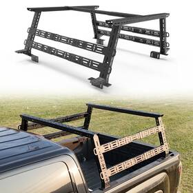 Ateatbr04 Road Beast Ateatbr04/2 1000lbs 17 Inch Overland High Truck Bed Racks For 2007-2025 Toyota Tacoma Adjustable