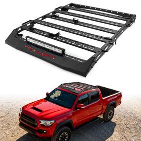 Ateavcb02 Road Beast Roof Rack Cargo Basket For 2005-23 Tacoma 400lbs Rooftop Luggage Holder Carrier