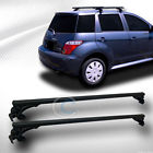 Roof Carrier Rack Window 50 Cross Bars Top Universal Frame Black Aluminum Rail
