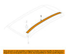 5303807ad Roof Chrysler Rail Jeep Carrier-side Oem Luggage Rack Left
