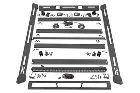 10615 Rough Country Led Roof Rack System For 2007-2018 Jeep Wrangler Jk -