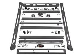 10623 Rough Country 10622 Steel Led Roof Rack System For 2018-2025 Jeep Wrangler Jl -