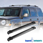 Rrb-ptrt07bk Superbautoparts Jeep Patriot Black Aluminum Baggage Cargo Rail Cross Bar