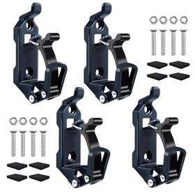 975010 Rtshuok 4pcs Shovel Mount For Roof Rack Metal Rubber Clamp Dark Blue