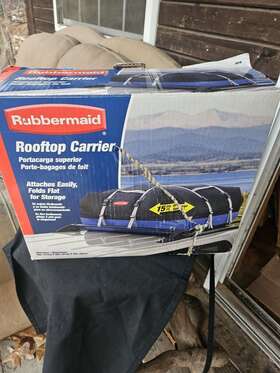 Rubbermaid 024721016997 Roof Top Bag Cargo Carrier Weather Resistant 15 Cubic Ft. For Cars With Rack