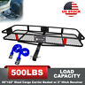 S001qm2mtt Unbranded Steel Cargo Carrier Basket Rack Hitch Receiver 725704271395