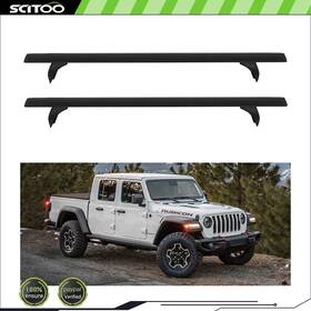 Sc11133it395tu Scitoo-autoparts For 2020-2023 Jeep Gladiator Black Roof Rail Rack Side Bar Cargo Carrier