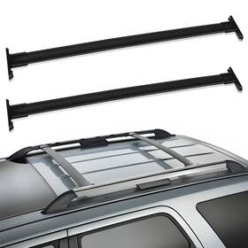 Cb1066280108s01 Scitoo For 11-15 Ford Explorer Roof Rack Oespec Top Rails Cross Bars Set - Pair Black