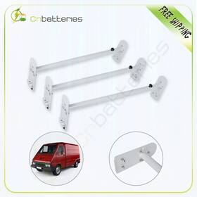 Cb109894cn1s01 Scitoo Adjustable 3 Bars Van Roof Ladder Rack Heavy Duty Steel White Car Top Carrier
