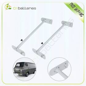 Cb109896cn1s01 Scitoo 2 Bar Van Ladder Roof Rack Heavy Duty 700lb Steel Rear Cargo White Adjustable