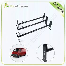 Cb109898cn1s01 Scitoo Roof Ladder Rack Cargo Carrier Square Van 3 Bar Rail For Chevy Dodge Ford Gmc