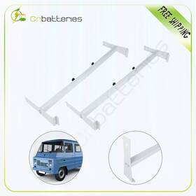 Cb109906cn1s01 Scitoo Van 2 Bar Ladder Rack Roof Carrier White Steel Bars 600lb Durable Crossbar New