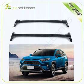 Cb160506cn1s01 Scitoo Fits For Toyota Rav4 2019-2020 Black Top Roof Rack Cross Bar Aluminum Fast Ship