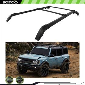 Sc11111it390tu Scitoo Aluminum Roof Rack For 2021-2024 Ford Bronco 2x Cross Bar Side Rail