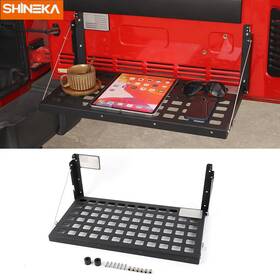 Shineka25120280 Shineka For Jeep Wrangler Jk /jku Tailgate Table Rear Trunk Luggage Cargo Rack Metal Kit