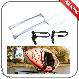 Ht833276ht403am Silver Roof Rack Cross Bar With Lock Kayak For 13-17 Hyundai Santa Fe Carrier