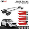 U017208 Silver Roof Rail Rack Cross Bars Luggage Carrier For Mini Countryman 2011-2016