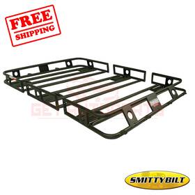 L441880 Smittybilt Roof Basket Defender Black Steel For Jeep Wrangler 2007-2013